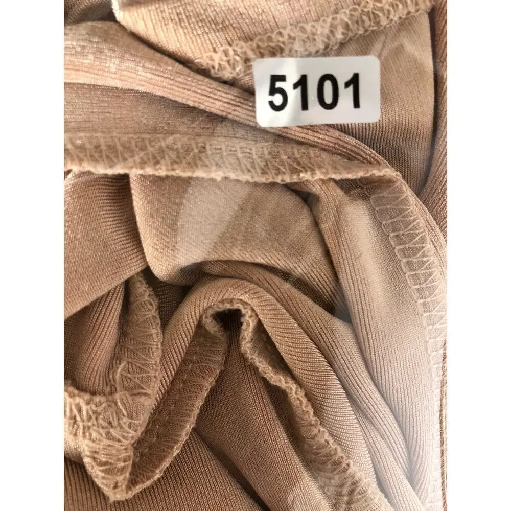 ASTR Melonie Dress Knit Long Sleeve Surplice Neck High Low Hem Wrap Maxi Pink S